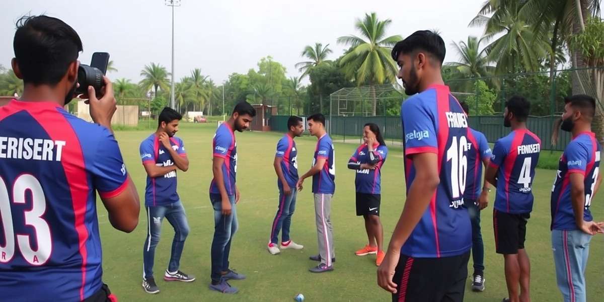 Mapusa Maestros community meetup in Chennai with players in team jerseys playing real cricket